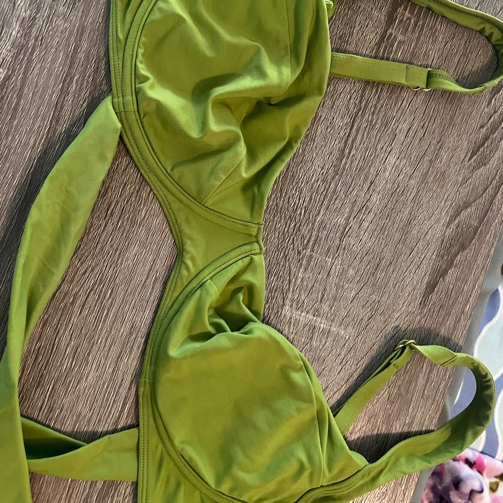 Vibrant Green Monday Swimwear Bikini Top
